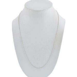 Estate Sterling Silver 925 1.2mm Rope Chain Necklace 20.5"